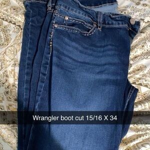 Wrangler Women's Dark Blue Boot Cut Jeans